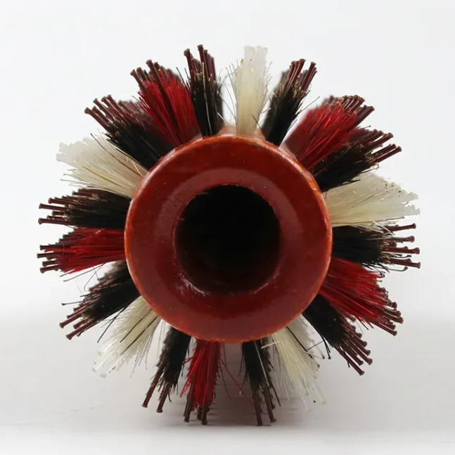 Hair Brush with Boar Bristle for Salon Styling Round Wooden Pear Blossom Wooden Curly Hair Comb Modeling Super Round RolleR Comb