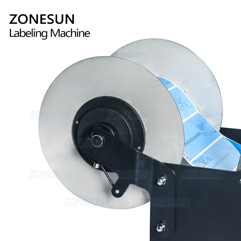 ZONESUN ZS-50W ручная машина для нанесения этикеток на круглые бутылки с минеральной водой