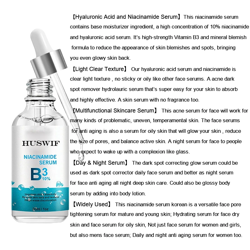 Best Anti Aging Brightening 100% Herbal Retinol Collagen Niacinamide Vitamin B3 Concentrated Facial Serum