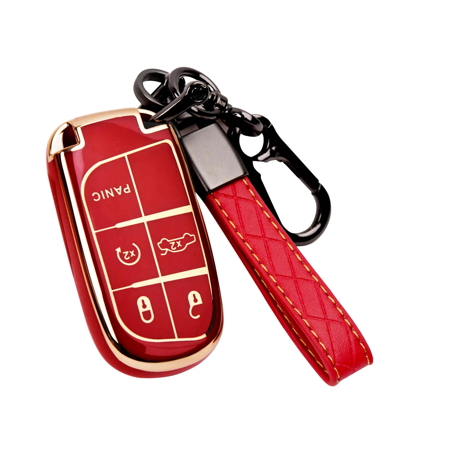 New Design Keyway With Logo Cover Available For Wholesale Fashionable Design Automotive Interior Smart   Jeep Car key Cover