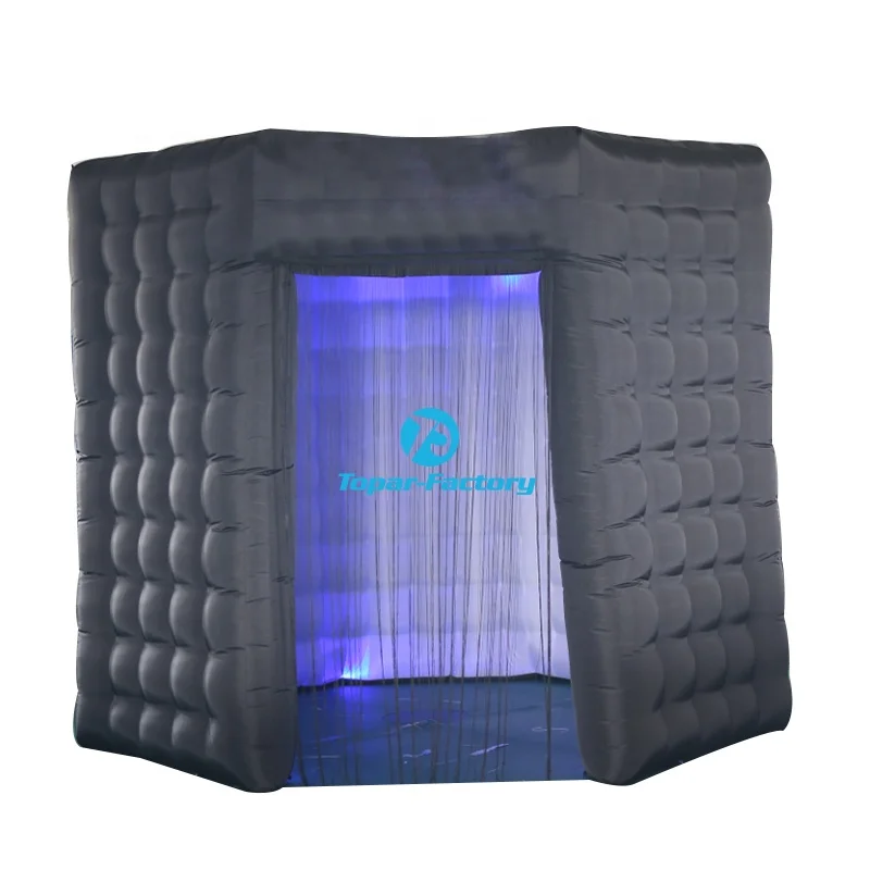 2021 New Octagon Inflatable Photo Booth Backdrop With Led Light For Party Wedding Event Decoration