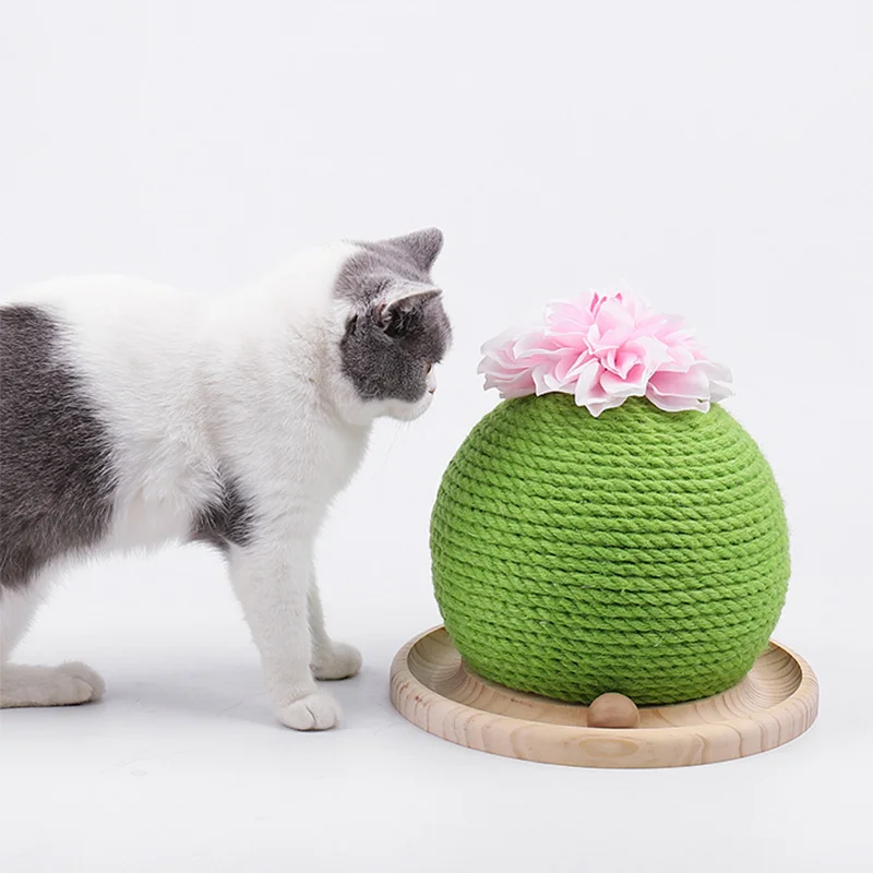 
2019 New Cat Scratcher Place Catnip Sisal Cat Scratching Post Ball 