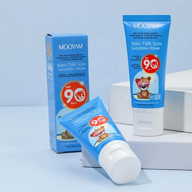 Private Label Ban-The-Sun SPF90 Sunscreen Cream OEM Sunblock Wholesale