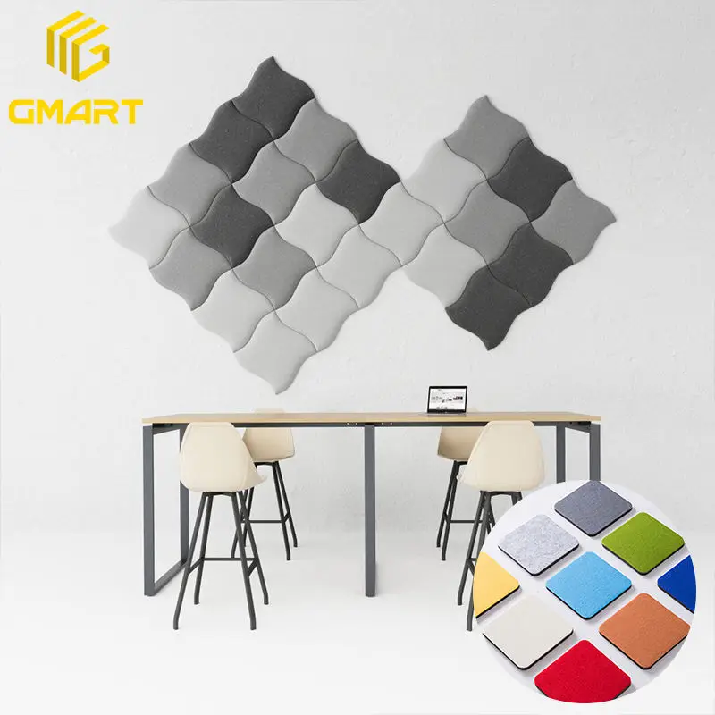 GoodSound Australia Market Polyester Felt Pet Hexagonal Soundproof Theatre Wall Anti Sound Acoustic Panels For Outdoor