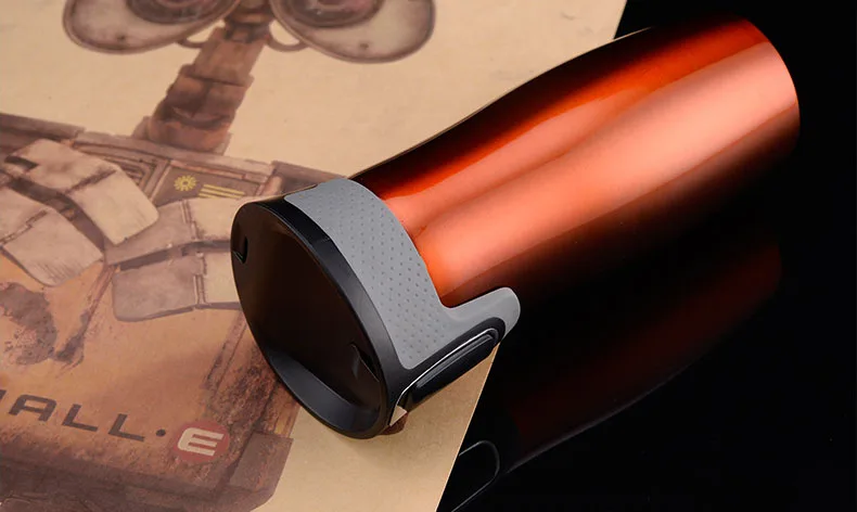 550ml One Button Switch Tumbler With Flip Top Lid Stainless Steel Vacuum Insulated Loop Travel Coffee Mugs