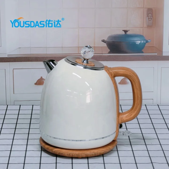 Yousdas wholesale price quality 1.8L 304 food-grade double layer boiling water electric kettle water heater electric jug