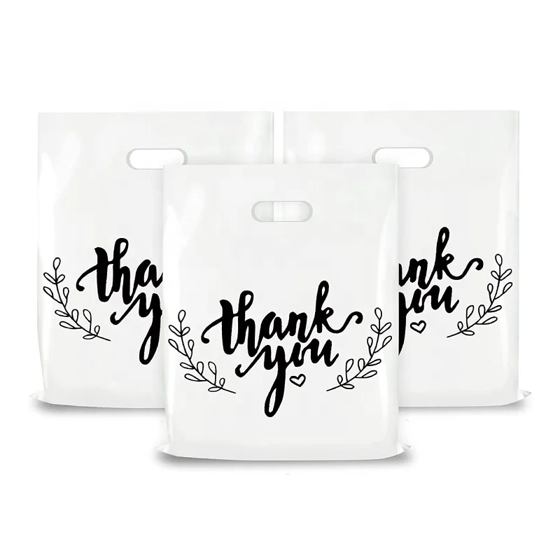 China OEM  customized logo carry bag design  heavy duty shopping bag  thank you plastic bags for boutique