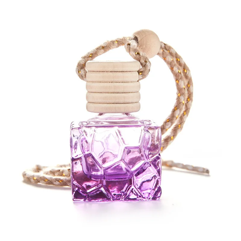 Glass car perfume pendant small empty bottle aromatherapy car hanging perfume bottle car supplies