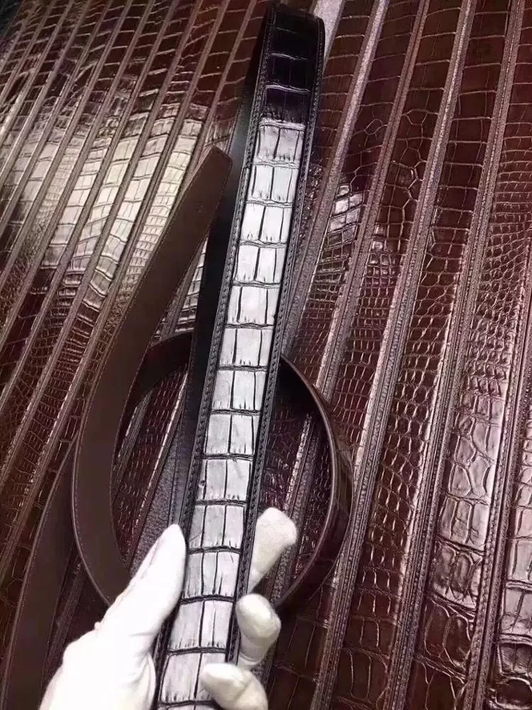 Genuine crocodile leather belts Alligator Leather Belt