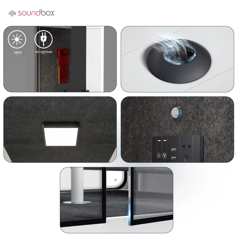 Soundbox soundproof telephone booth meeting phone booth for office private space work pods