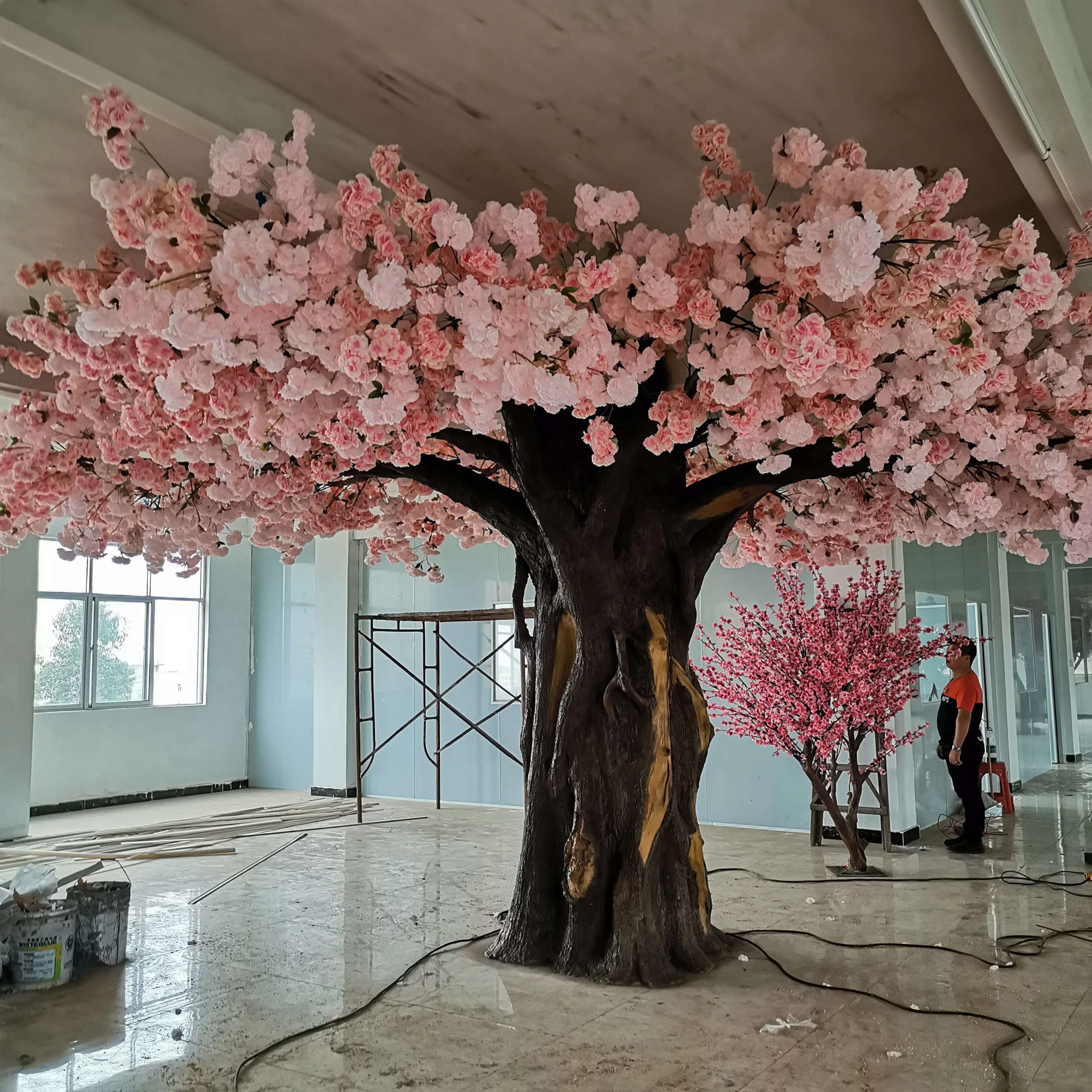 Hot sale cherry blossom artificial indoor branch tree wedding arch tree cherry blossom flowers artificial