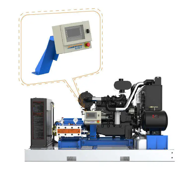 Diesel powered 2800bar Cleaning Equipment Water jetting machine 60000 psi water blaster 95L/m/45L/min Hydro Blasting Machine