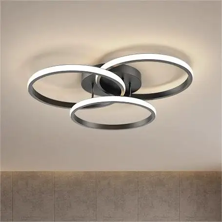 Romantic minimalist bedroom living room ceiling lamps modern fashion circle study bedroom dining room Aluminum led ceiling light