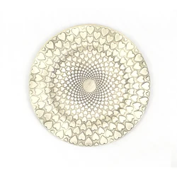 Practical wedding decorative plastic charger plate
