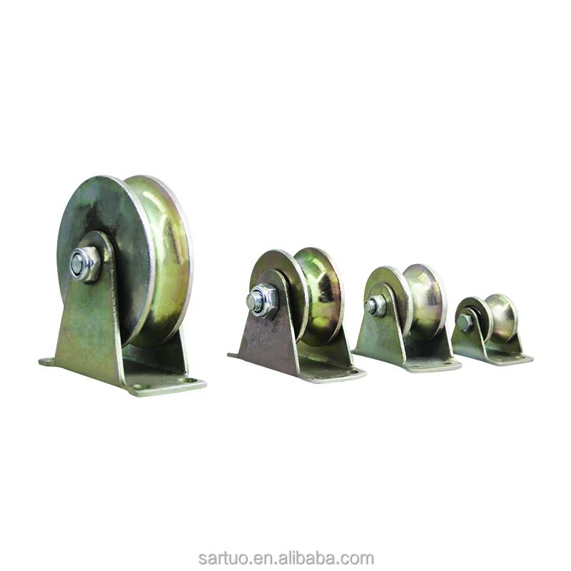 track door transportation U shape groove of casters 80mm 100mm size