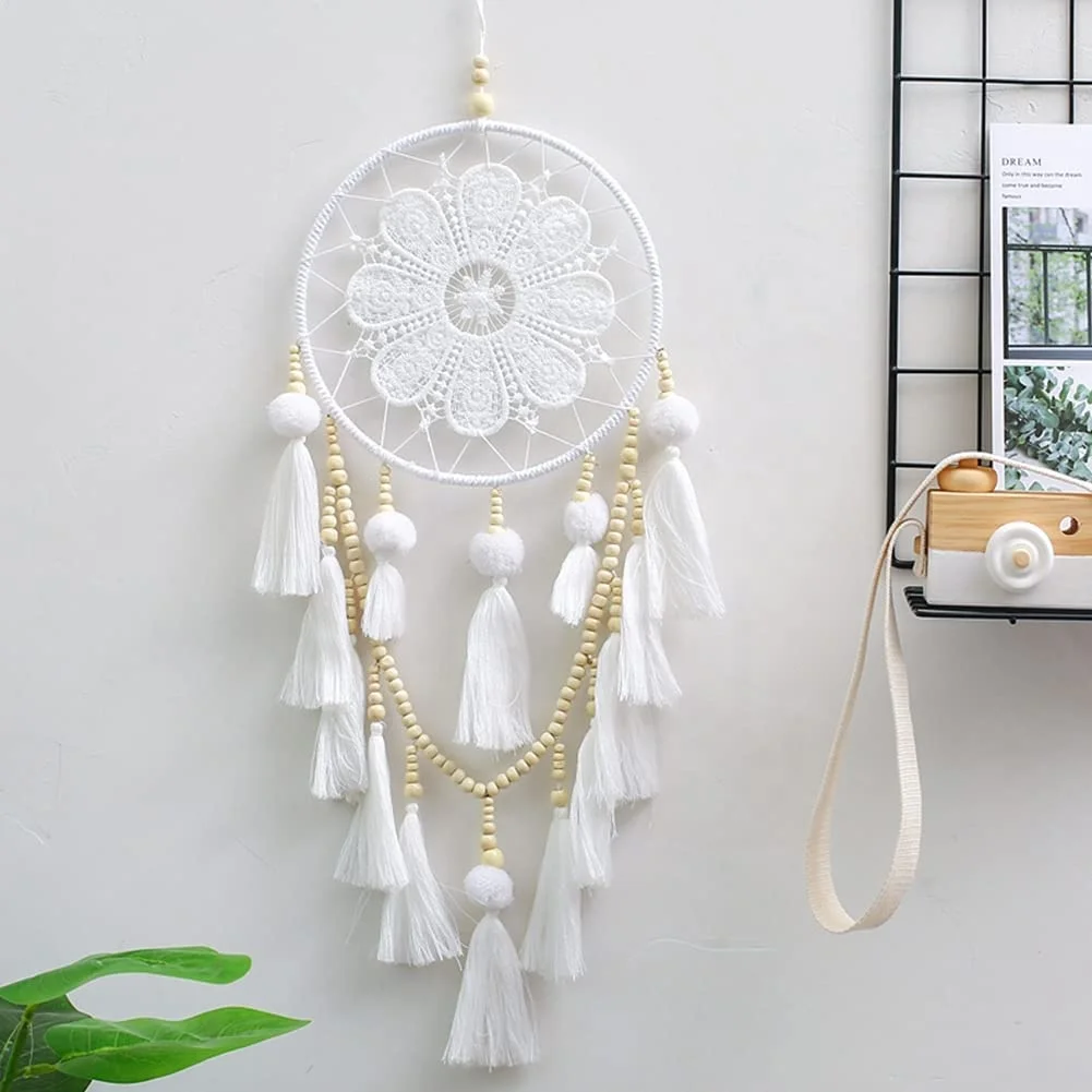 Bohemian Weaving Ornament Cactus Wall Decor Home Decoration Accessories Hanging Dreamcatcher Bedroom Nursery Baby Kids Rooms