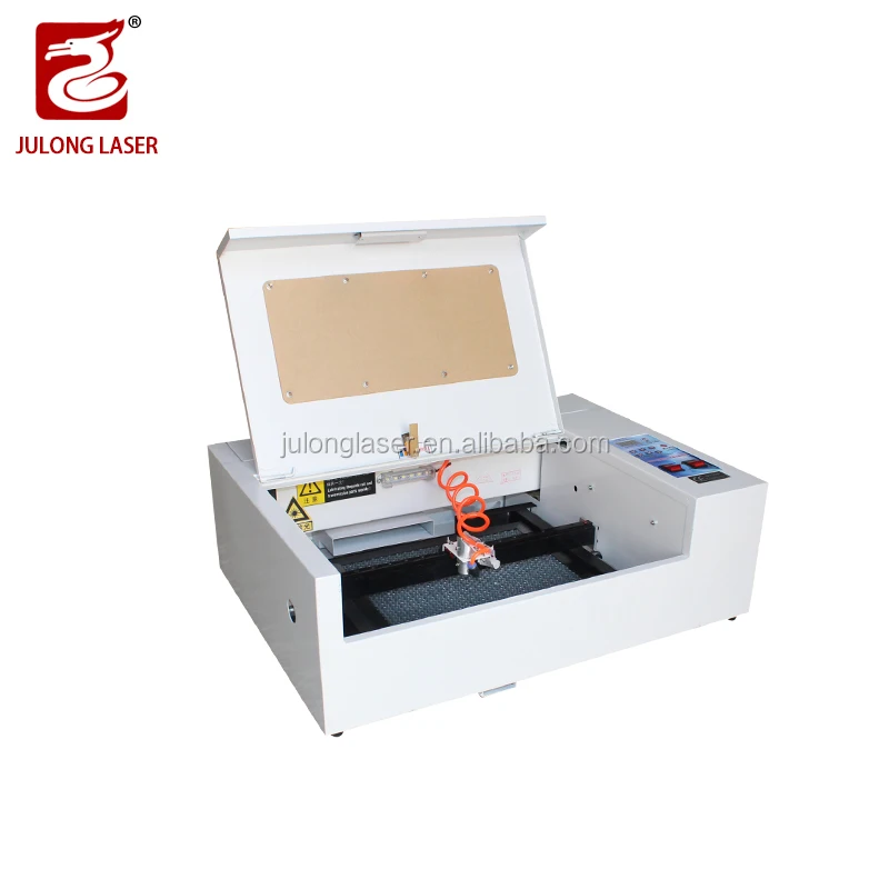 Julong Multi-Material Compatibility 3020 Co2 laser machine Pet Tag Engraving Machine for rubber stamp making machine