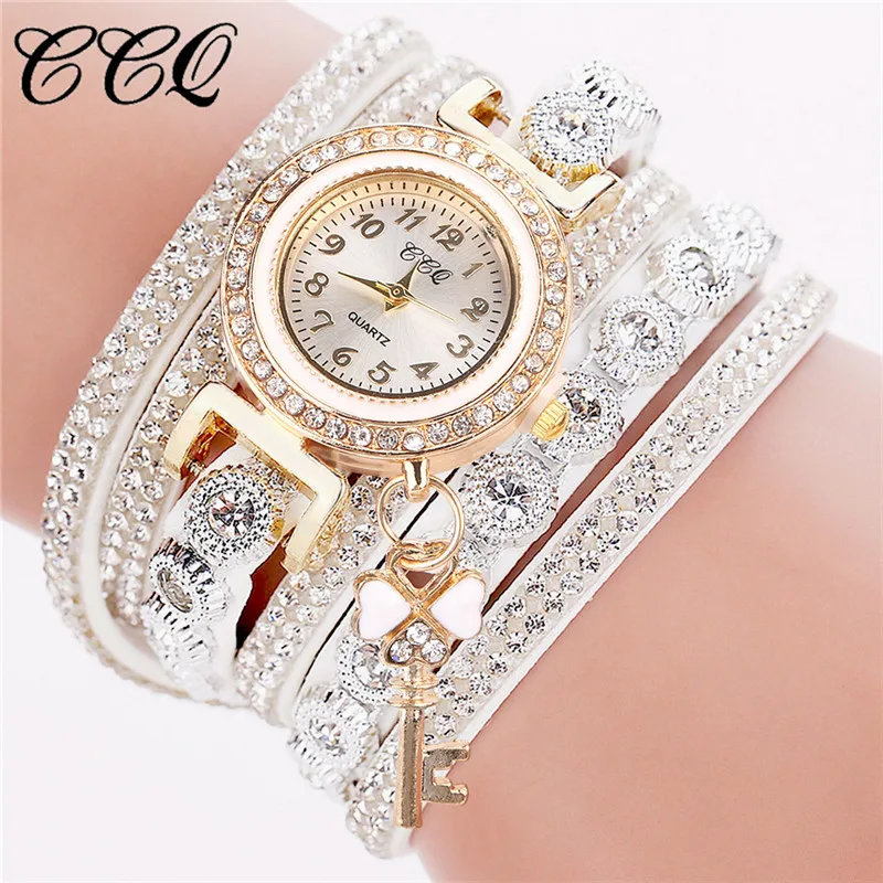 WJ-8954 Fashion Woman Chinese Factory Cheap Custom Logo Watch Wholesale 2021 Pu Leather Bracelet Black Ladies Watch