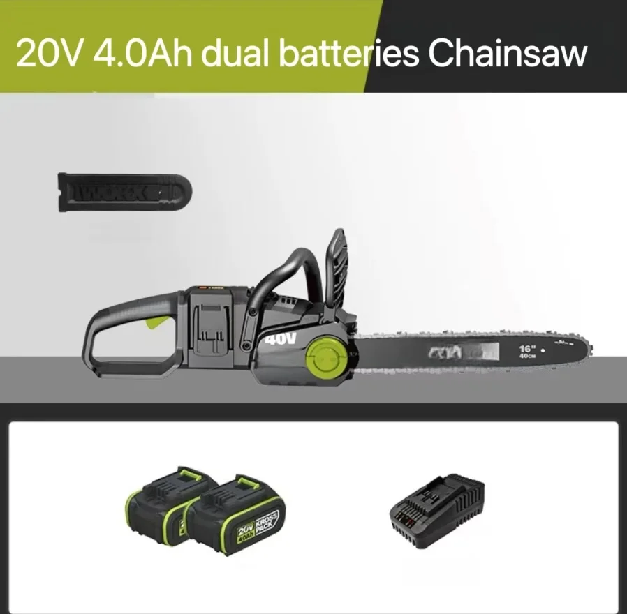 Worx  Cordless Electric Lawn Mower Lithium-ion Battery Brushless 40V Grass Trimmer Hedge Trimmer and Chainsaw for Small Home Use