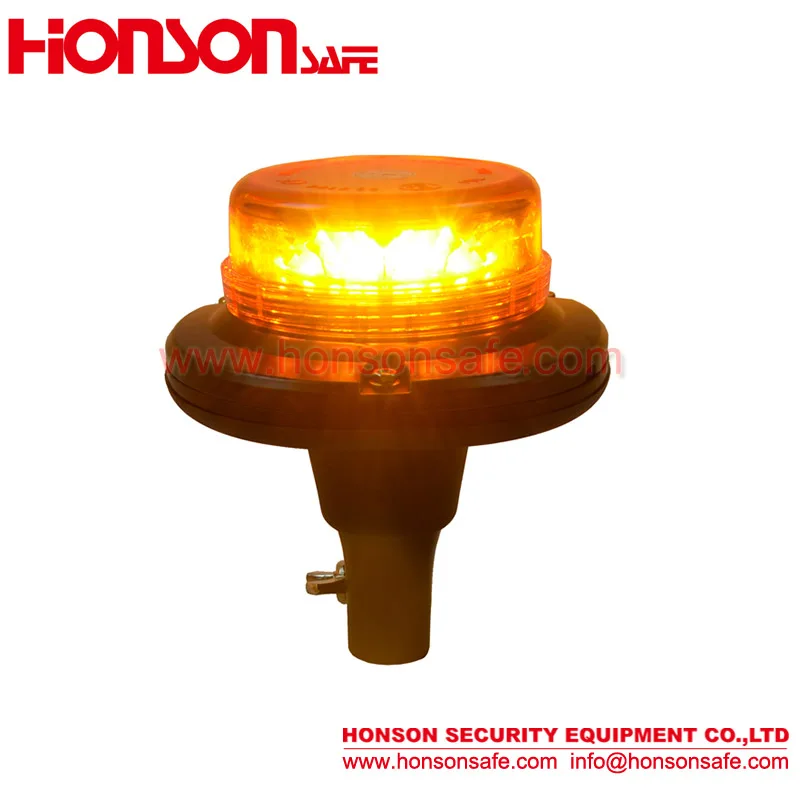 3W good quality standard DIN A pole mounting magnet warning flashing strobe LED short lens beacon HTL881