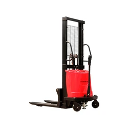 Capacity 1500kg Super Battery Life Charging Type Semi Electric Pallet Stacker with Abrupt Stop Switch