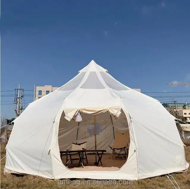 4m 5m 6m Factory Glamping Cotton Canvas Yurt Bell Tent