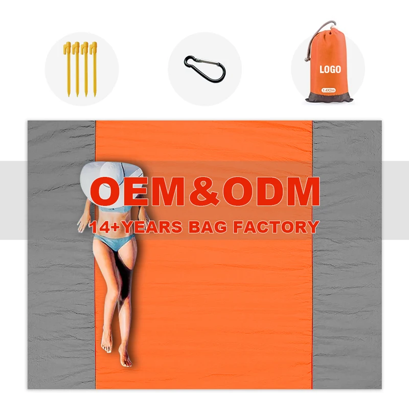 sand-free various wholesale extra large waterproof tan summer beach sand mat