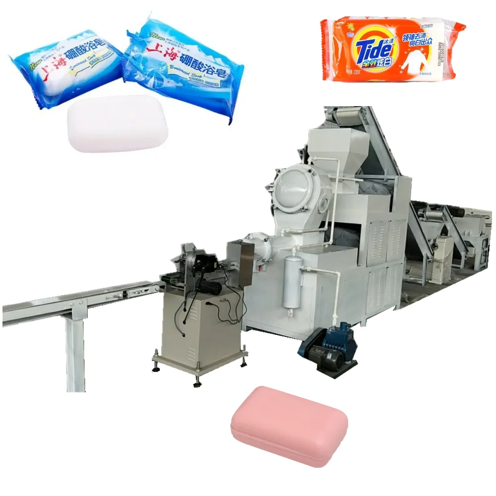 Small Bar Liquid Toilet Soap Cutting Making Stamping Machine Automatic Making Mini Powder Laundry Soap Extruder Maker Price