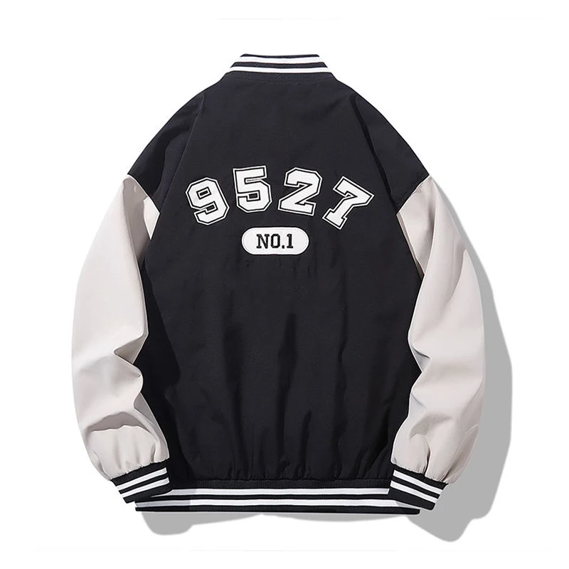 2022 Hot Selling Korean Baseball Embroidery Collage Jacket Breathable Sublimation Baseball Jacket For Men/