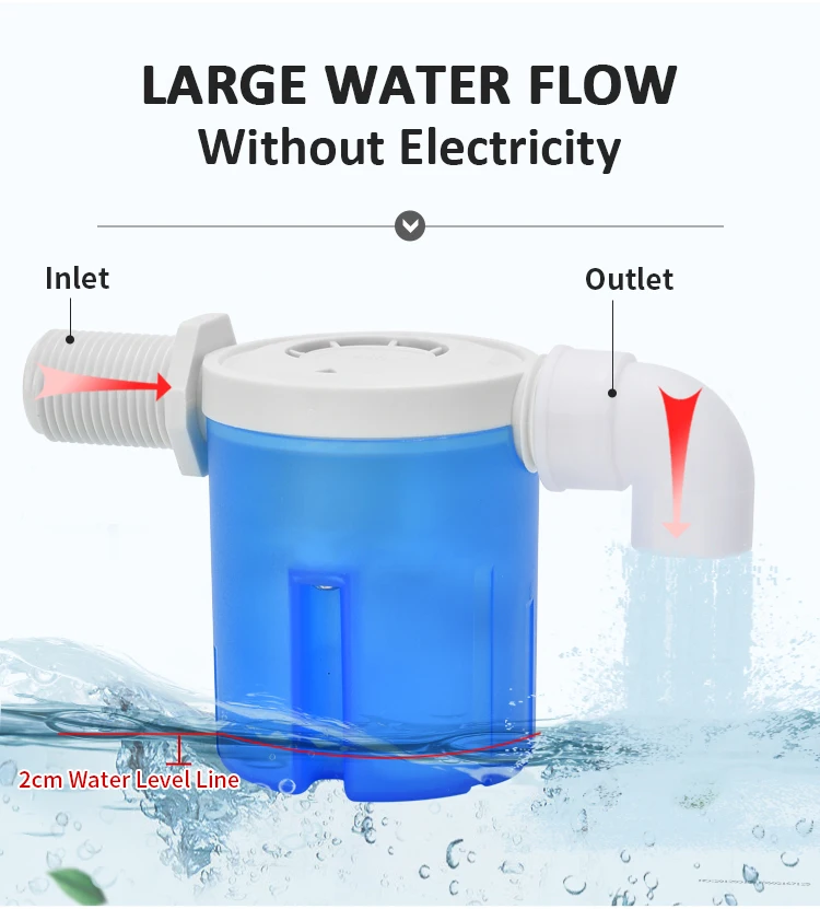 Plastic Mini Float Valve for Water Tank Water Tank Brass Float Valve With Plastic Ball Ball Float Valves Water Trough