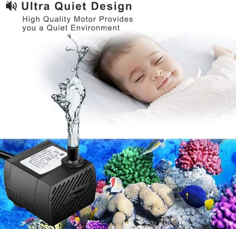 Electrical 5W 80GPH Mini Submersible Water Pump 300lh Aquarium Fish Tank Fountain Water Pumps for Sale
