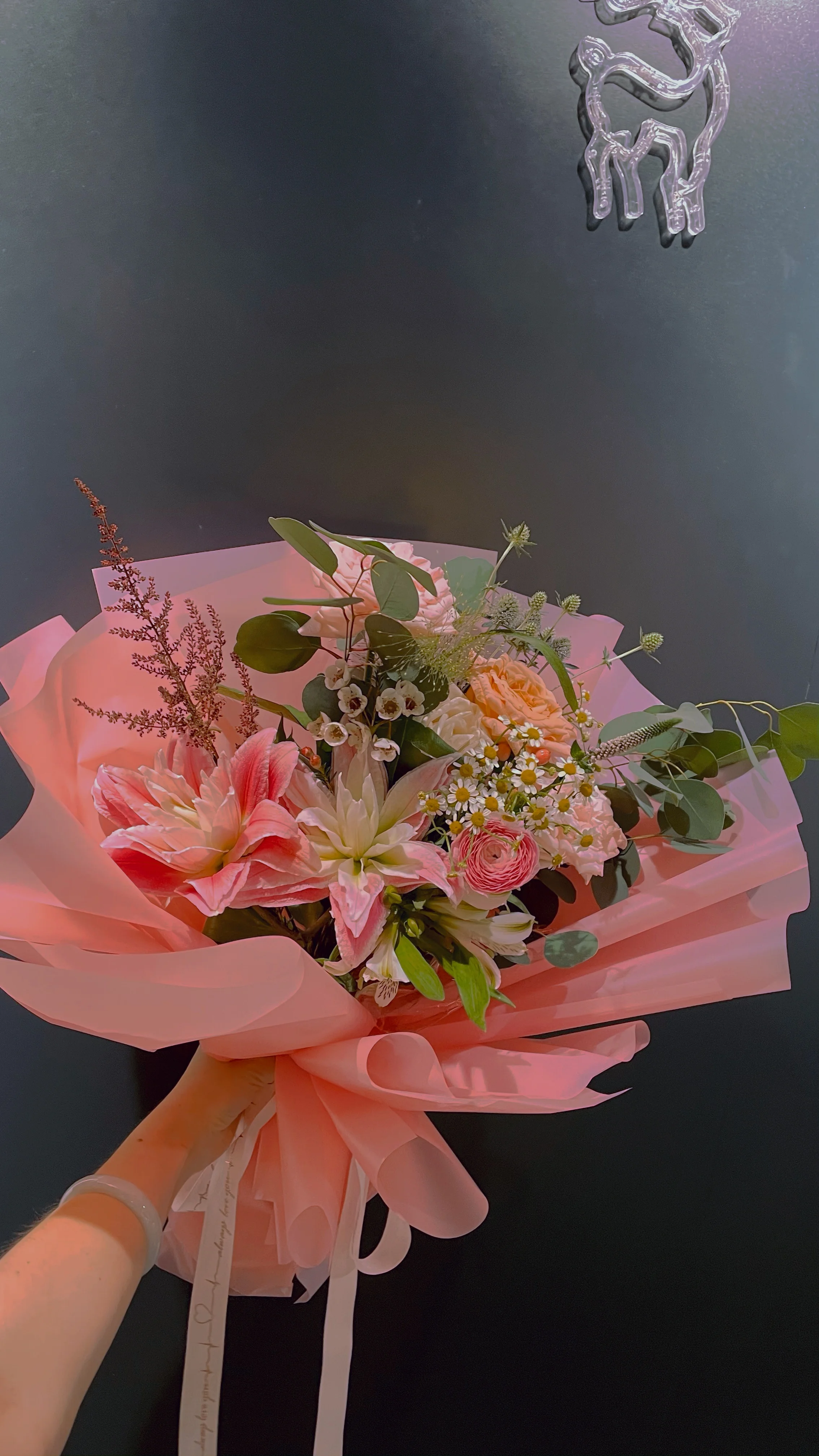 Yuhuiting flower pink bouquets for girls