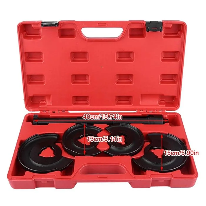 5pcs Coil Spring Compressor Telescopic Repair Tool Kit For Mercedes Springs Tensioner W201 W203 W124 W126
