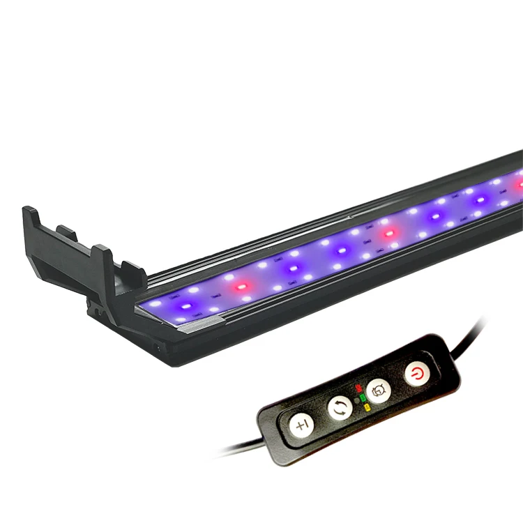 LED Aquarium Light With Timer Aluminum Shell High Power Marine Aquarium Light Coral Reef Brightness Aquarium Lamp