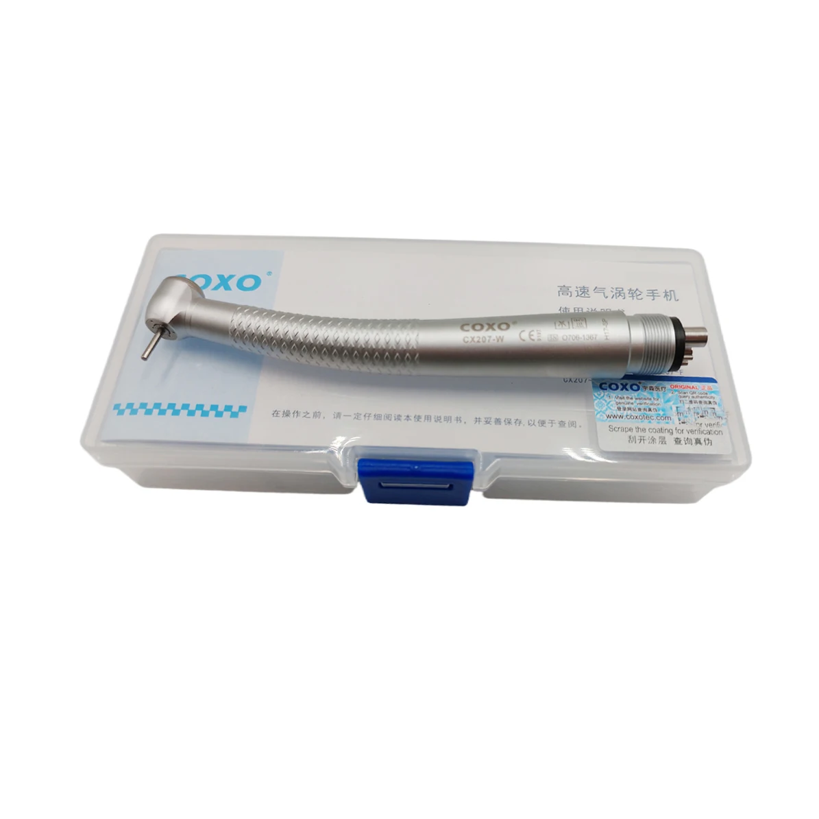 COXO CX207-W Push Button Dental Electric Handpiece Air Turbine Dental High Speed Handpieces Coxo High Speed Handpiece