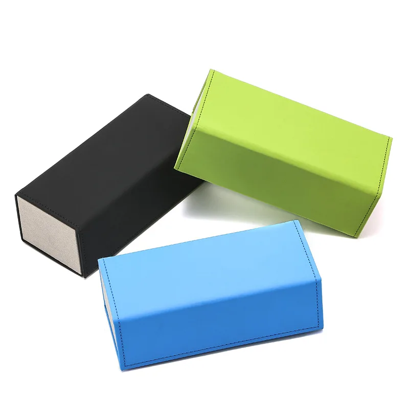 Складной Магнитный футляр для очков конфетных цветов с логотипом на заказ набор упаковки тканевых