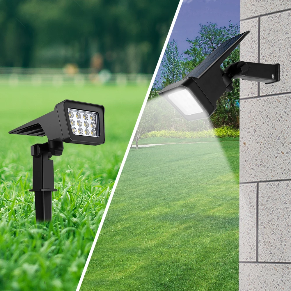 
High Quality Products 2021 New Design Solar Powered Outdoor Waterproof Ip65 Led Spotlight Solar Garden Light 