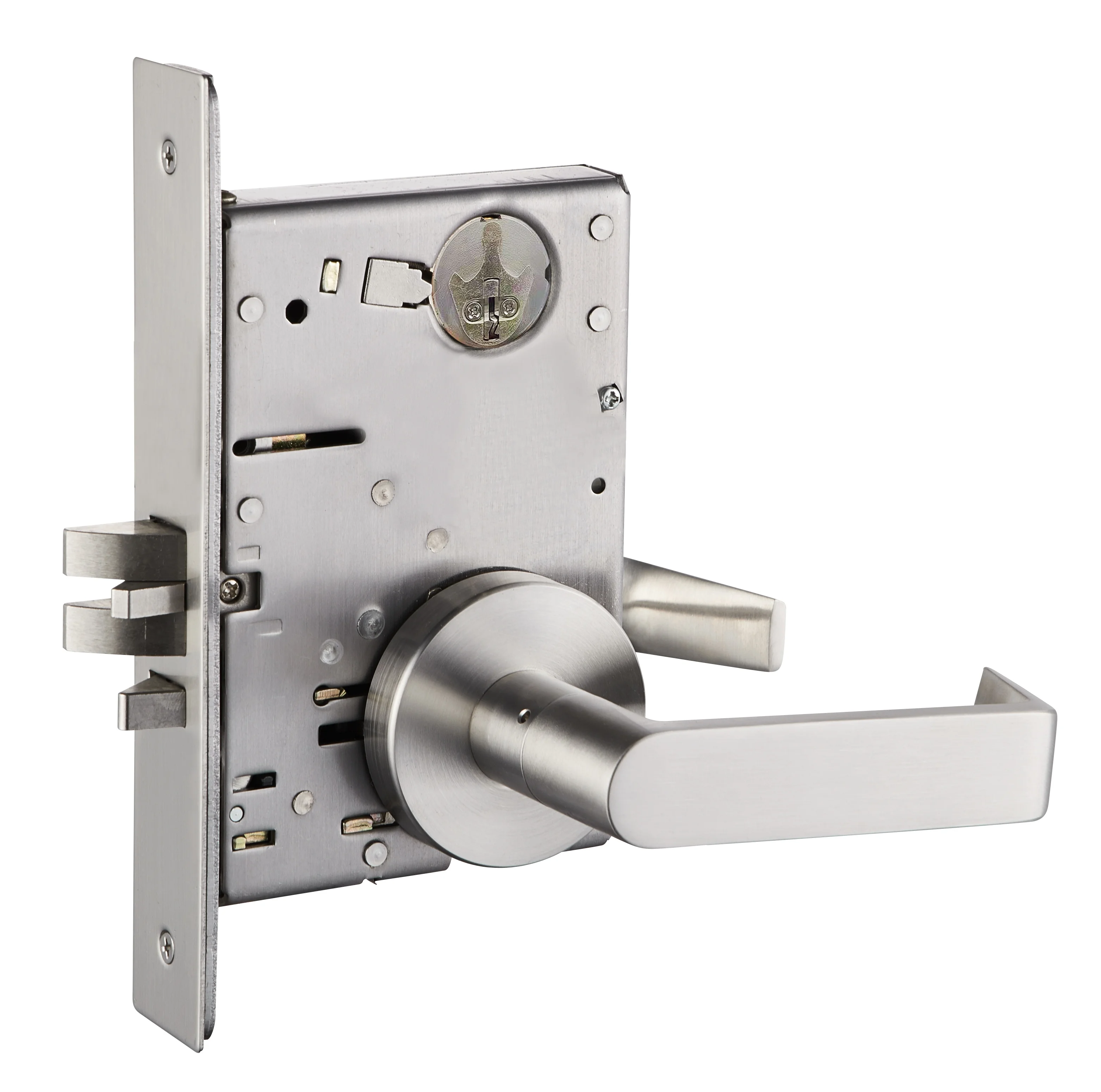 KEYMAN American ANSI Mortise Lock F05 Classroom can be Master Key Safety Door Handle Lock U.L Fire Rated 3H ANSI/BHMA Grade 1