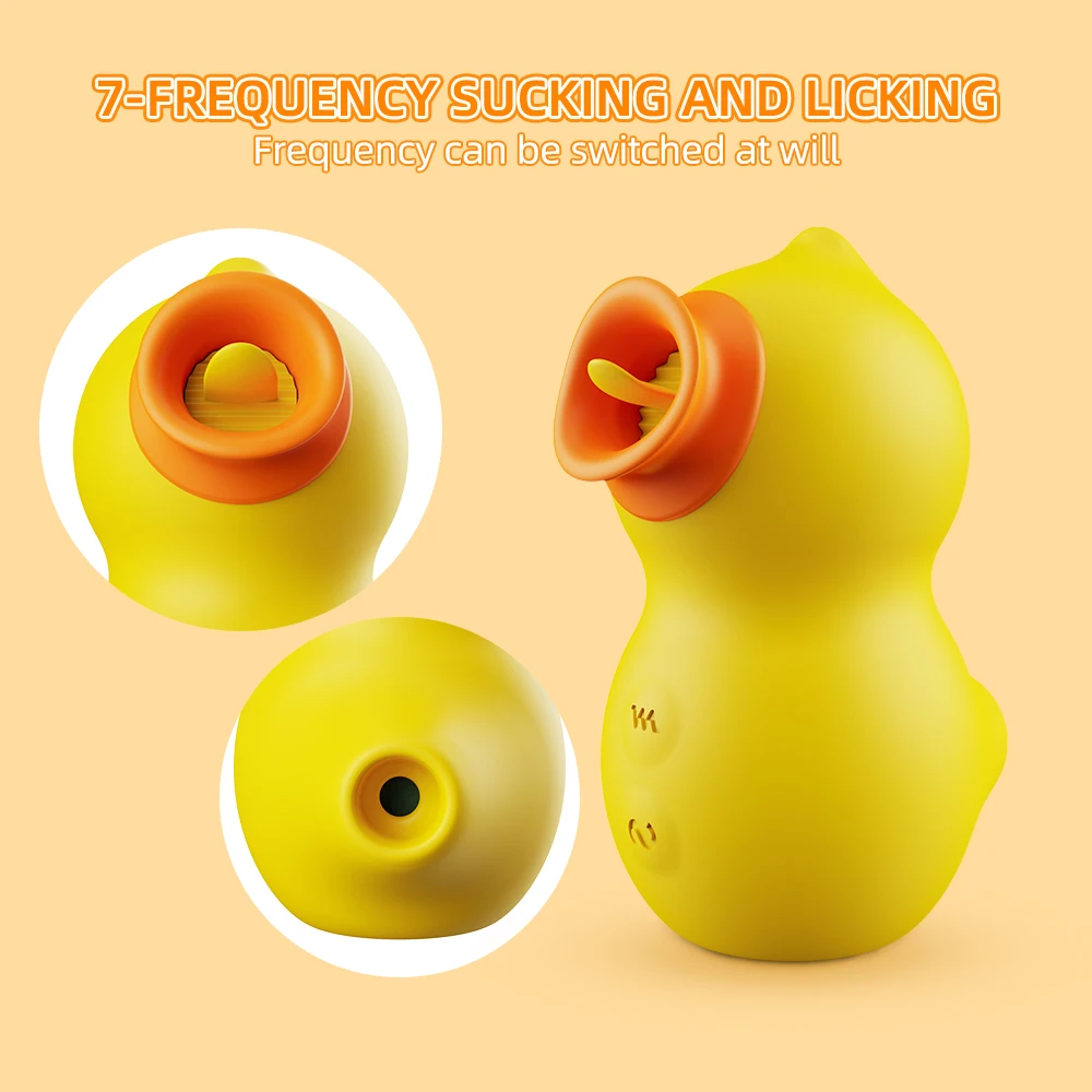 
breast sucking toys tongue Licking duck sex Products Cute Sucker Silicone vaginal Sucking Sex Toys for Female clitoral licking 