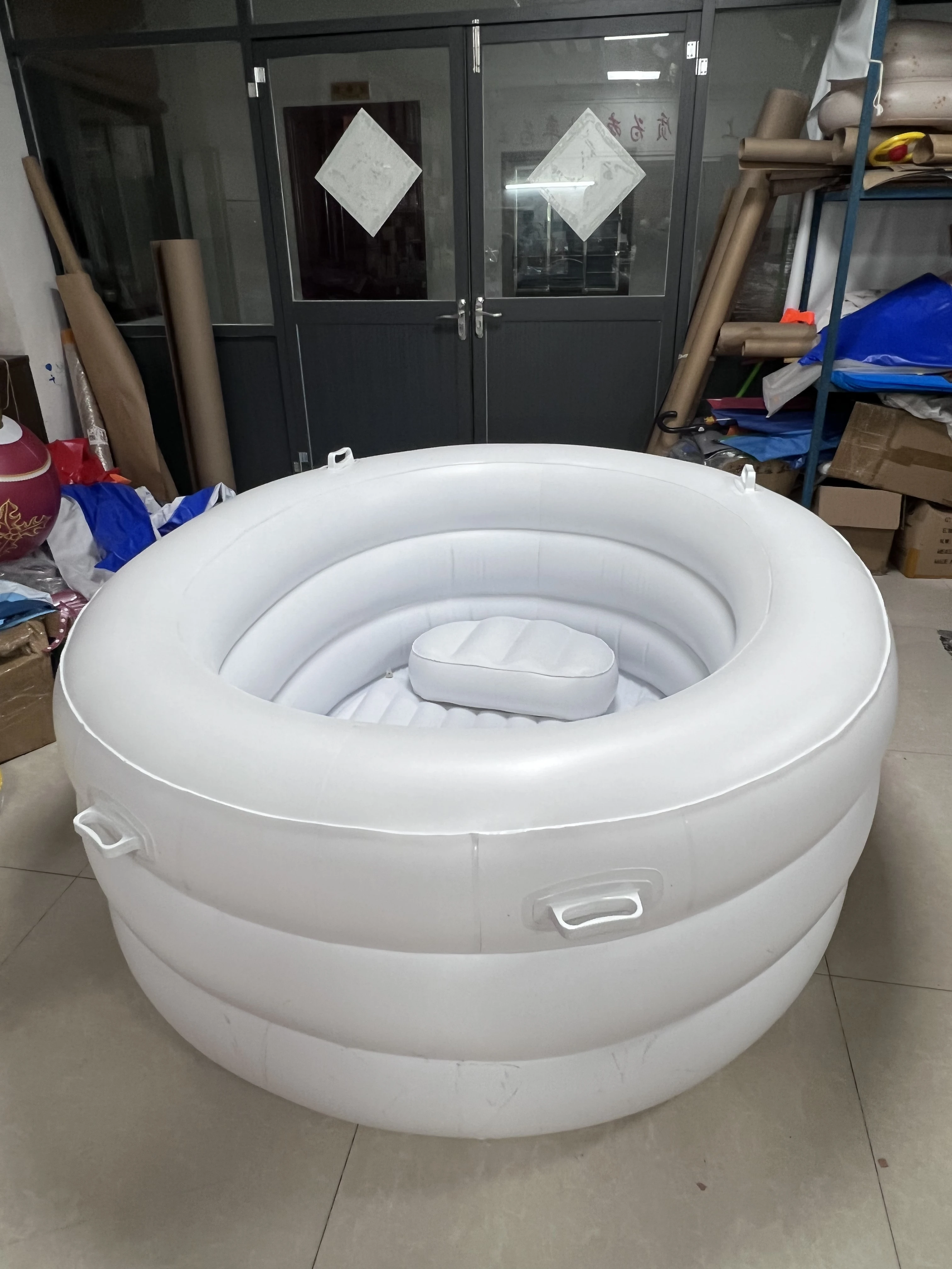 Inflatable Birth Pool with Internal Seat and Cup Holder Bucket