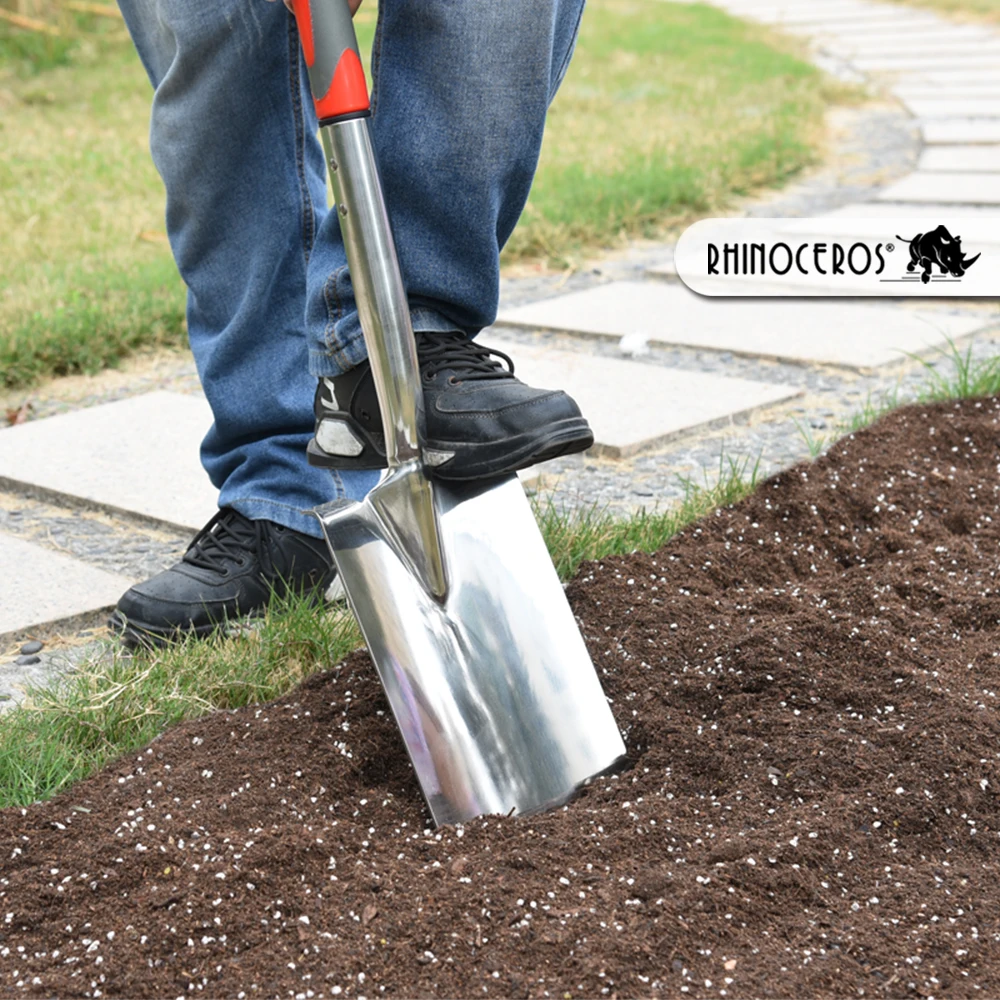 High Quality Professional Garden Tool Y shape Ergonomic Handle Digging Garden Stainless Steel Spade Shovel For Cultivators