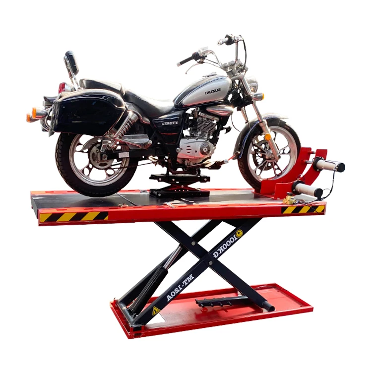 Hot sale good quality 1000lbs air/electric hydraulic table lift for motorcycle (1600404355275)