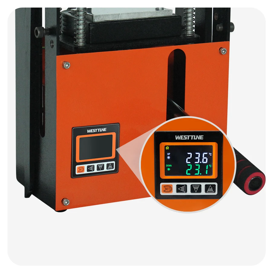 WEST TUNE 4TON home use small rosin heat press with dual heating plates machine