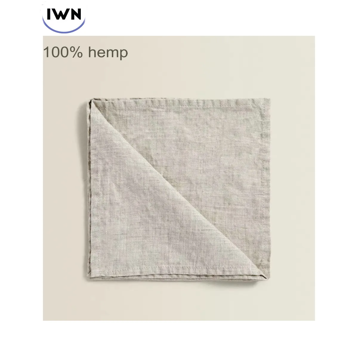 Wholesale Custom Table 100% Nature Hemp Napkins /hemp  Napkins/Wedding Napkins