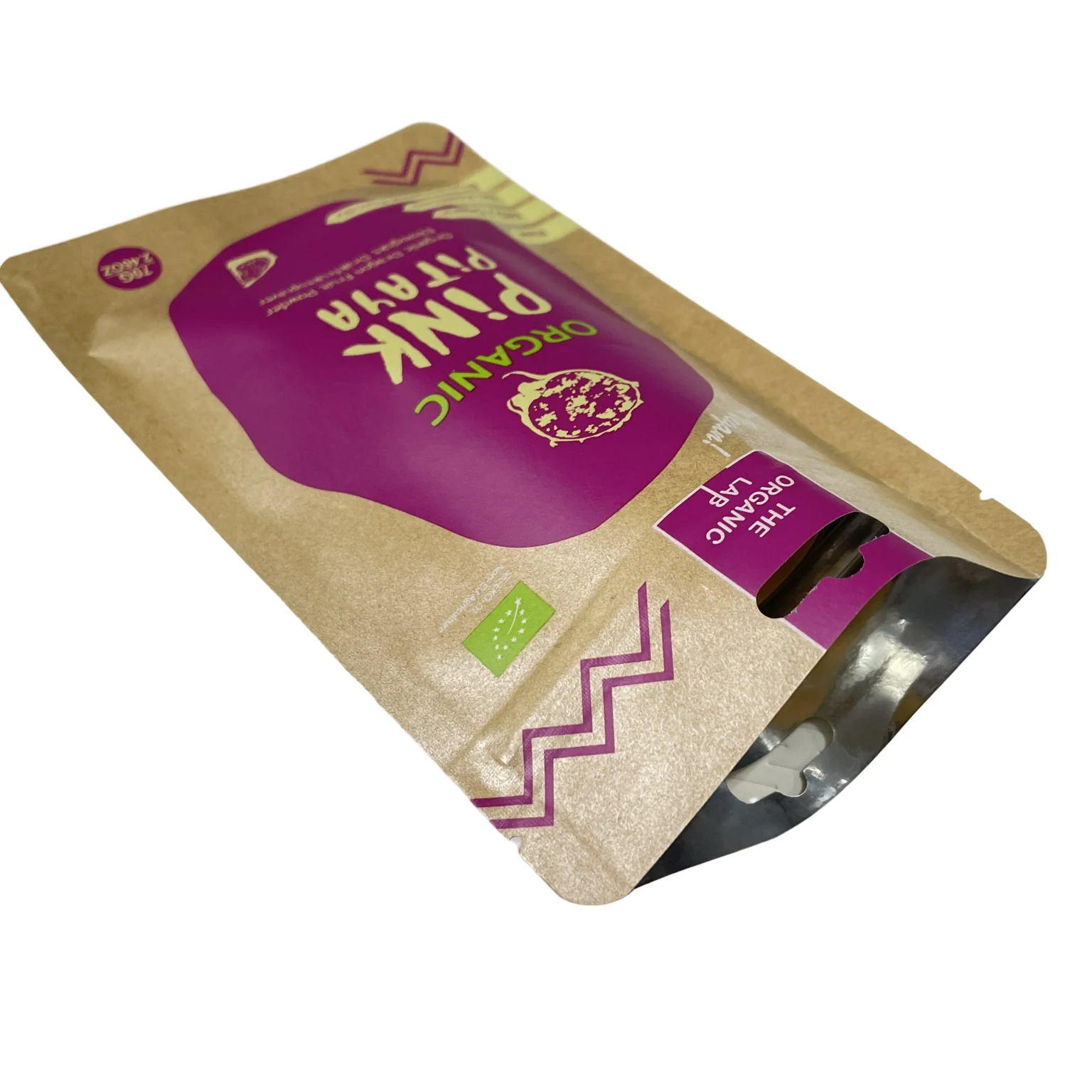 Custom printed fruit powder zip lock hanging plastic pouches