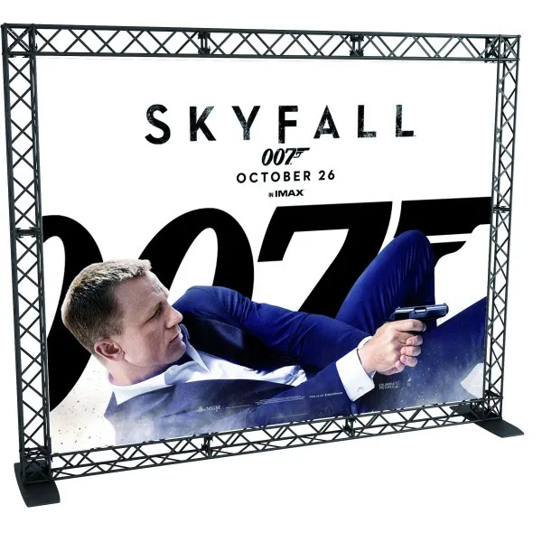 290mm*290mm Square Box Truss Spigot Single Exhibition Bar Booth  Banner Display Trusses