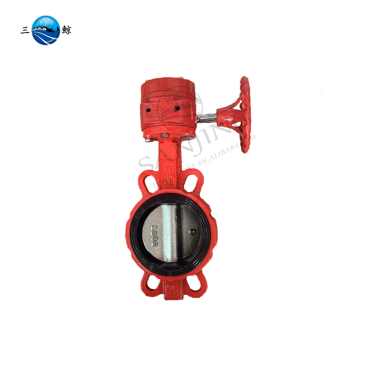Manufacturer DN50-DN300 OEM Worm Gear valves Ductile Iron Wafer Type Butterfly Valve