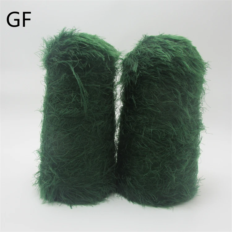 Factory Wholesale 100% Nylon Customized 1.3cm 2.5cm Imitate Mink Hair Yarn Feather Yarn Eyelash Yarn For Sweaters