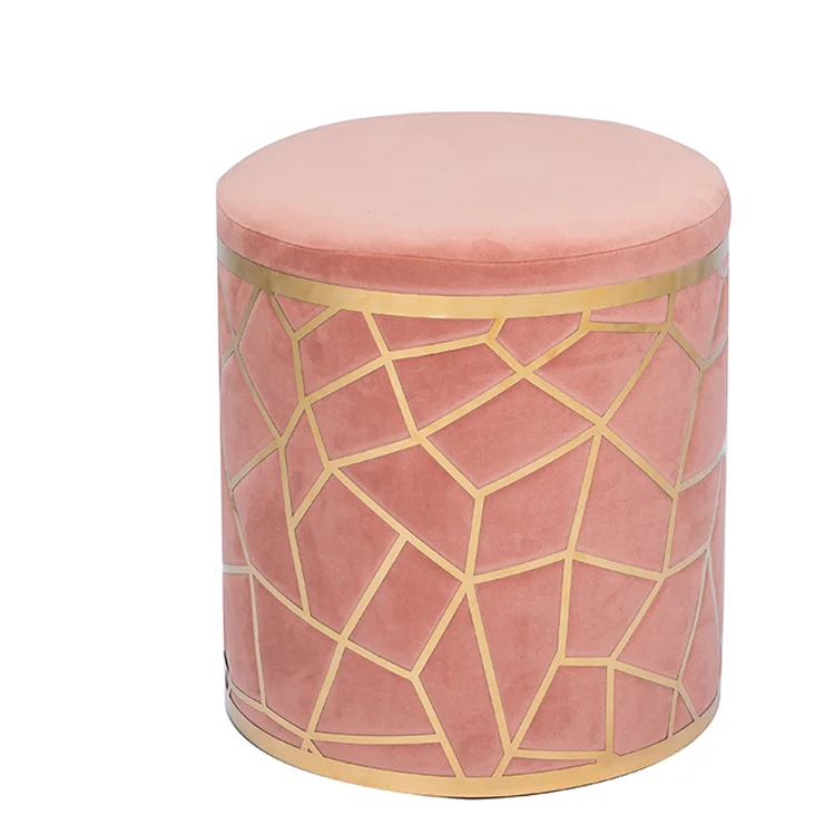 Factory Mass Production Customization Colourful High Quality Lounge Ottoman Footstool Pouf For Hotel