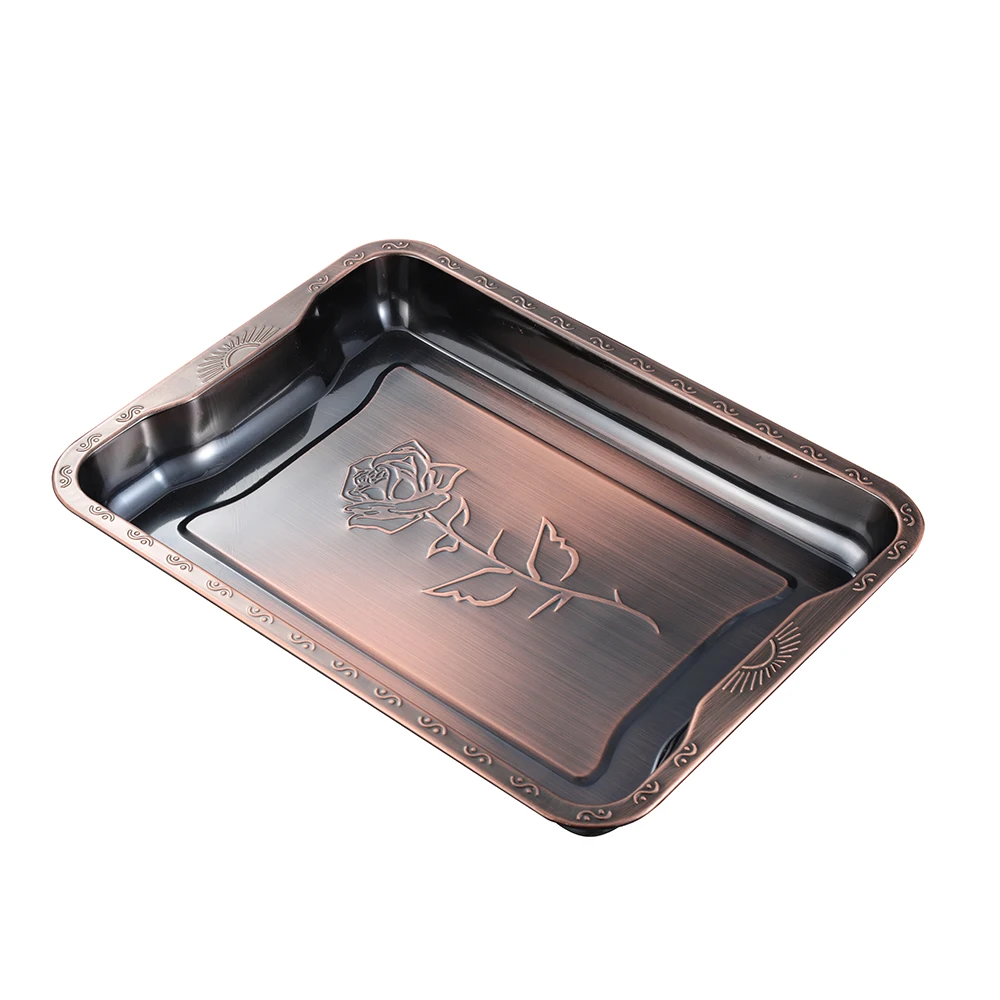 Hotel Bronze Stainless Steel Rectangular Tray Food Tray Serving Tray Stainless Steel